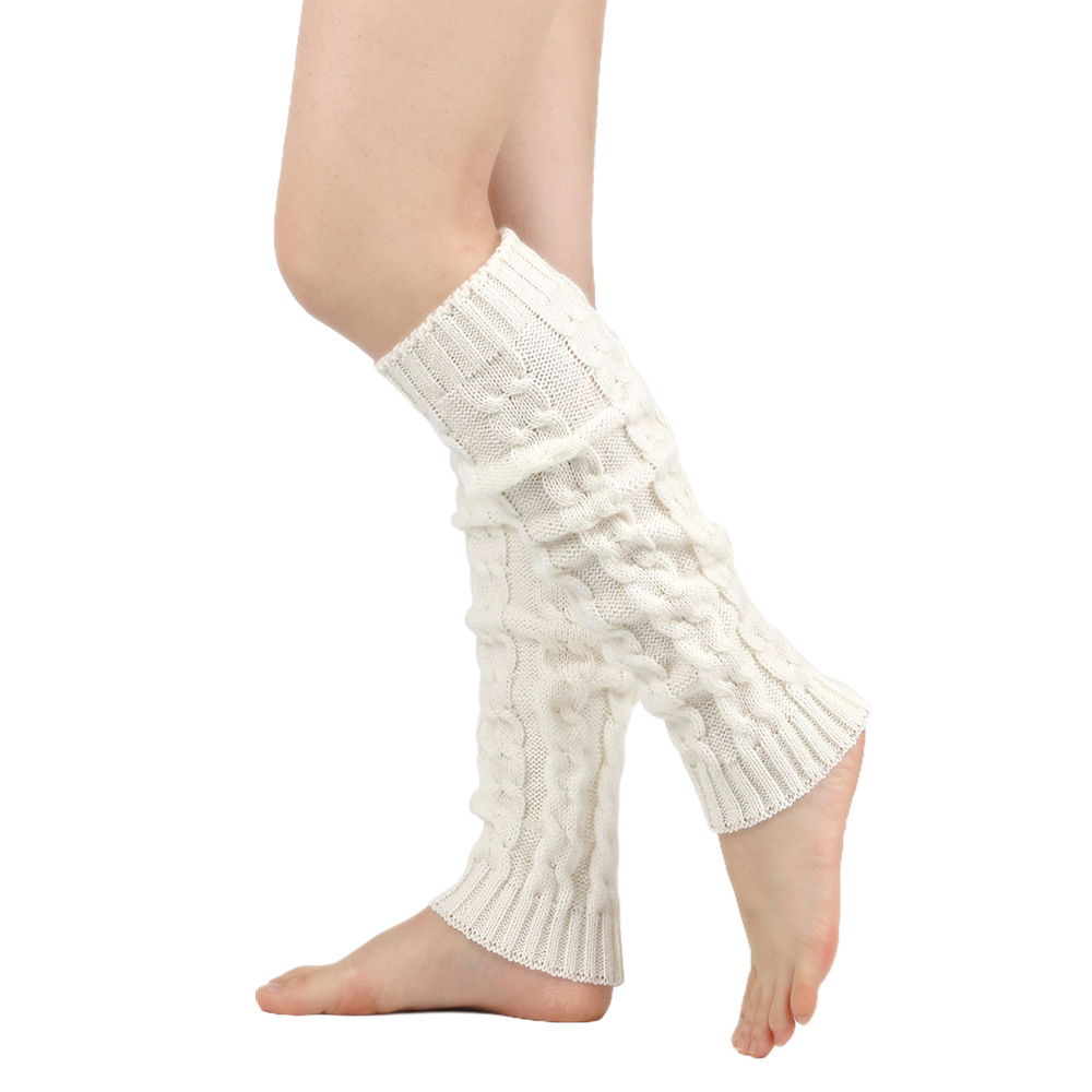 Knit Leg Warmers Warm Boot Socks for Women Cozy Leggings Knee High Thermal Socks